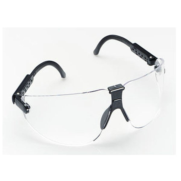 GLASSES,LEXA,MEDI BLACK.TEMPLE,CLEAR LENS 10/BX - Clear Lens